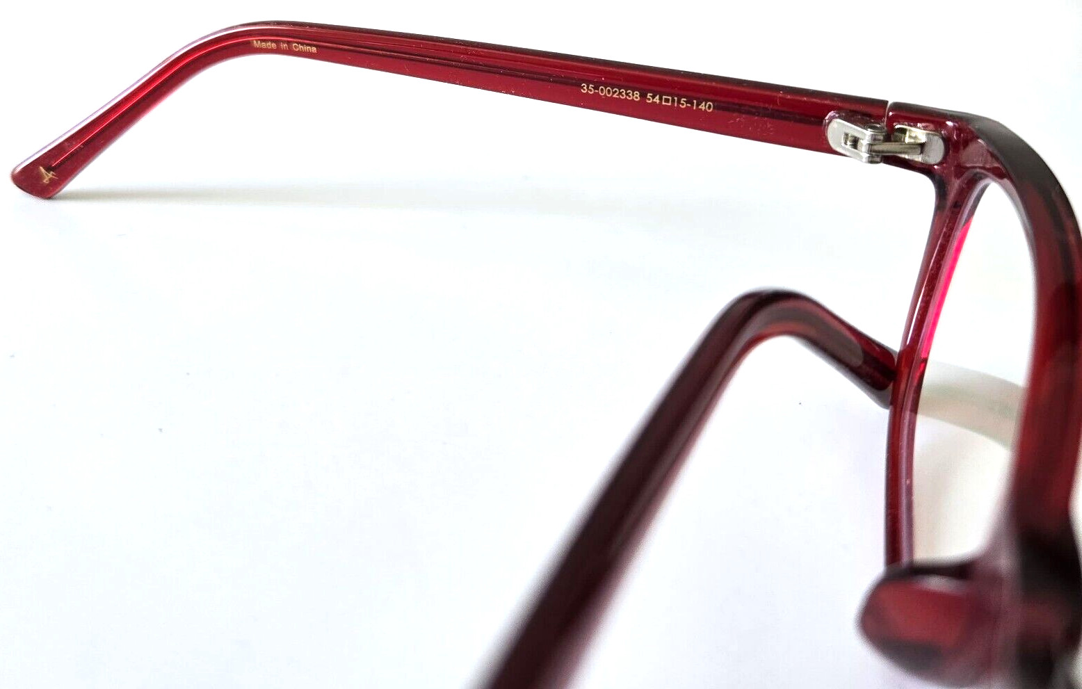 AMELIA E 35-002336 RED COLOR OVAL UNISEX FUL RIM EYEGLASSES FRAMES 54-15-140