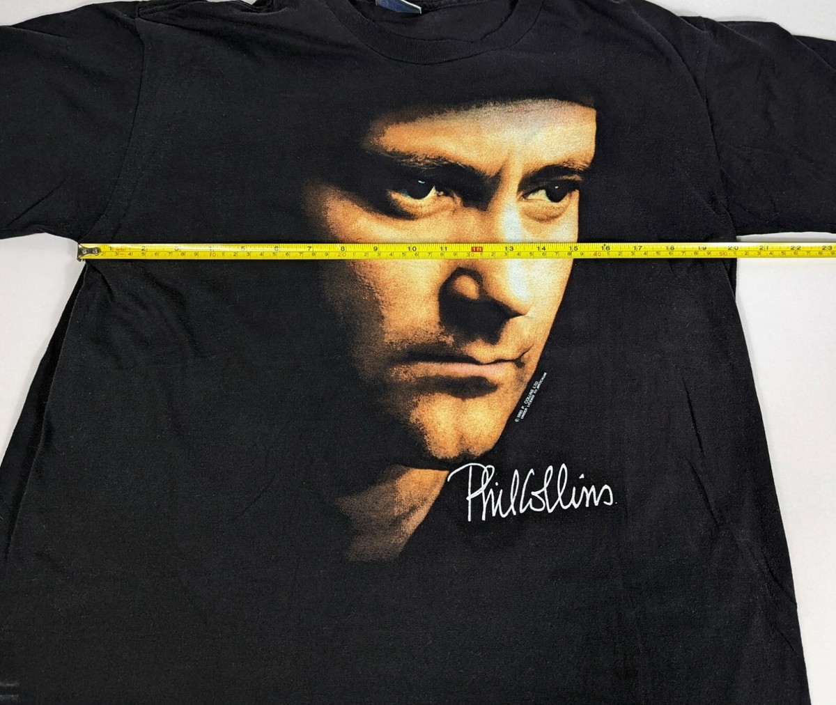 Vintage 1990 Phil Collins But Seriously World Tour Black T Shirt