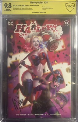 Harley Quinn #75 CBCS Verified Signature 9.8 Warren Louw Punchline Variant Cover