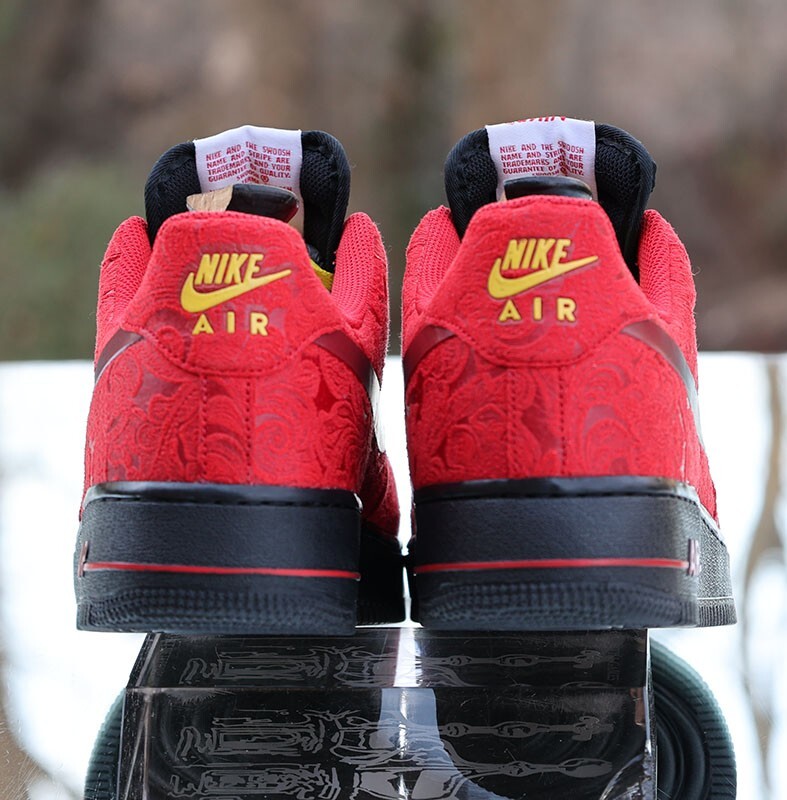 Nike Air Force 1 Low Miami Heat 2014 Men's Size 12 Red Paisley