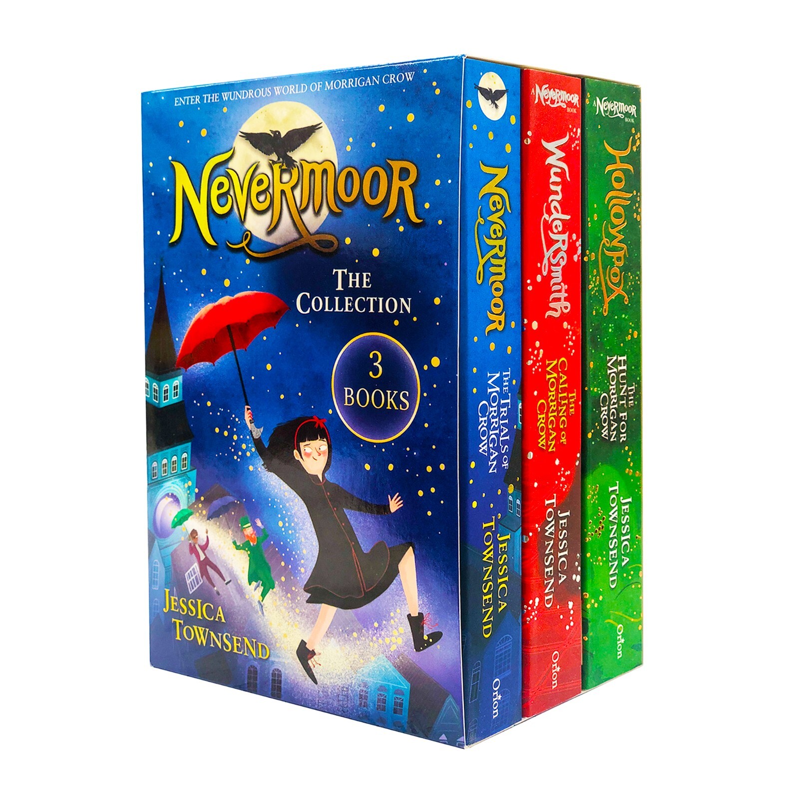 Morrigan Crow Collection 3 Books Set Jessica Townsend Hollowpox, Nevermoor