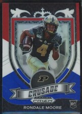 2021 Panini Prizm Draft Picks Rondale Moore Rookie Crusade Red White Blue Prizm