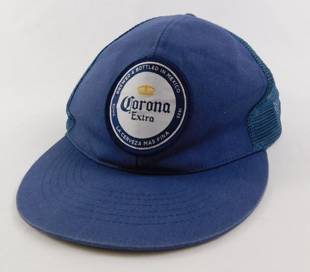 Corona Extra Beer Blue Snapback Adjustable Trucker Cap Hat - Excellent Condition