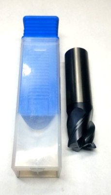 1'' Carbide End Mill 4 Flute nACo Coated Variable .06 R CNC Endmill Cutting Tool