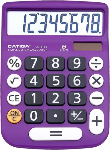Versatile Solar-Powered Calculator with 4 Functionality & Clear LCD Display - Picture 3 of 9