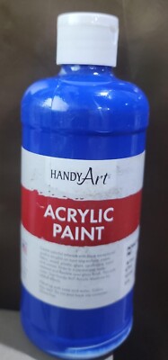 HANDY ART ACRYLIC PAINT  ~ PHTHALO BLUE ~ 1 PINT/16oz.