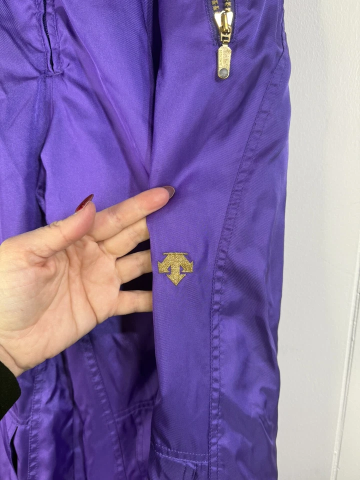 Pantalones de nieve Descente vintage para mujer talla 28 impermeables esquí snowboard pantalón púrpura Foto 2 de 4