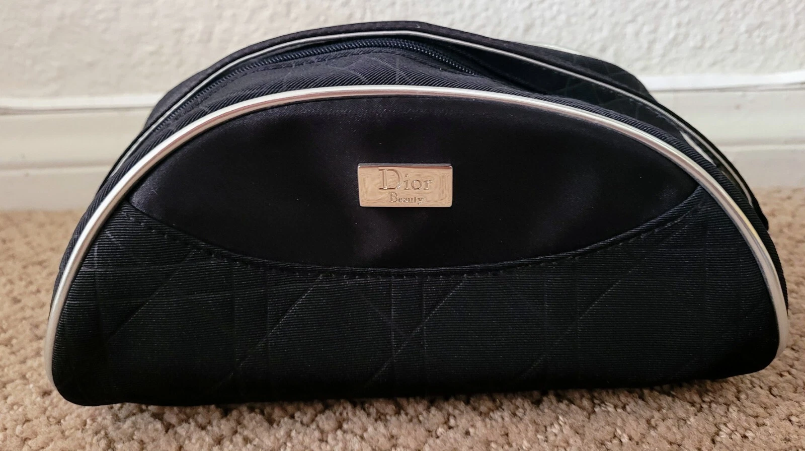 AUTHENTIQUE CANON CHRÉTIEN DIOR PANAREA TOILE COSMÉTIQUE/SAC DE VOYAGE/POCHE NEUF AVEC ÉTIQUETTE NOIR 