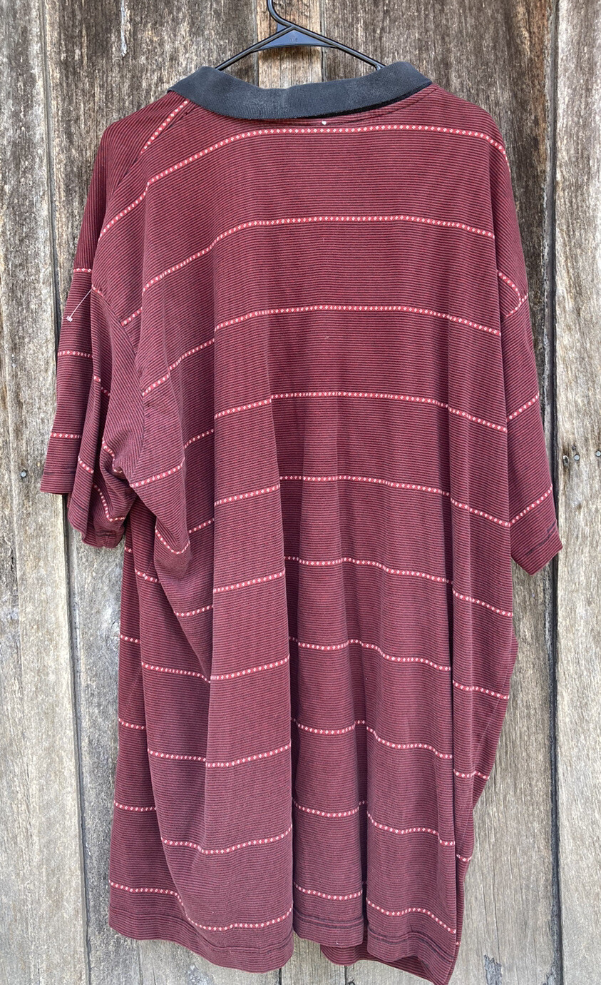 Vintage 70’s Hang Ten Men's 5XLT Striped Surfing Polo Shirt Classic