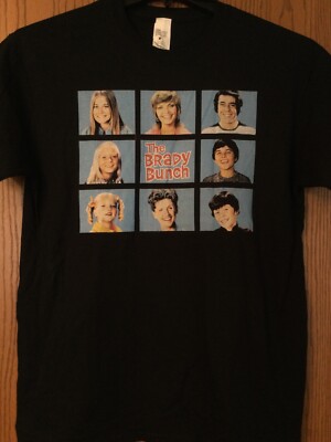The Brady Bunch - 1970 s Television Sitcom - 2015 Black Shirt - M