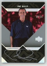 Pat Riley 2007-08 Upper Deck UD Black Basketball Auto Autograph Silver #08/25