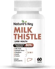 Nature's Natures Key Milk Thistle Liver Health - 60 Tablets Exp 01/26