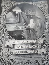 Winifred Clark Crochet Yokes Boudoir Caps Book no. 2 1915