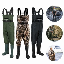 Night Cat Durable Fishing Chest Waders - Waterproof Bootfoot for Men & Women