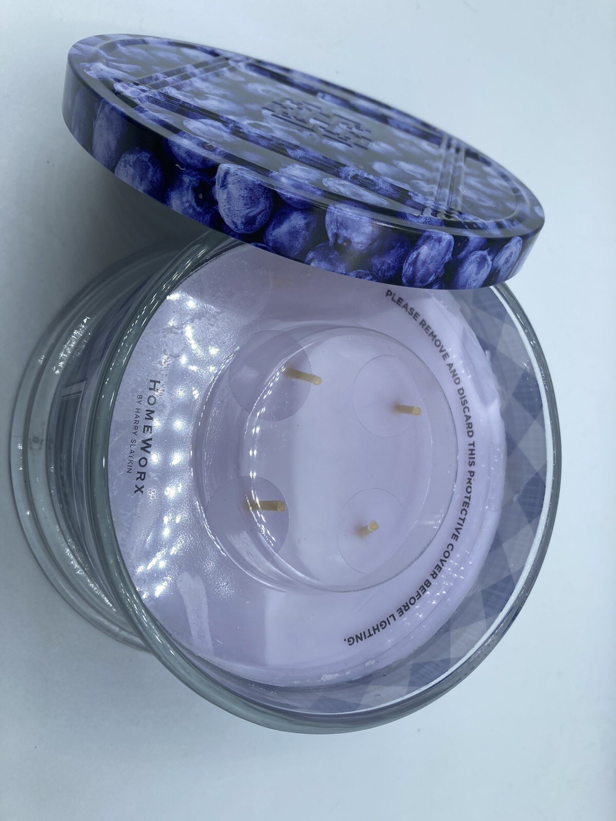 Homeworx Harry Slatkin Farmstand Blueberry Scented 4 Wick Candle 18oz