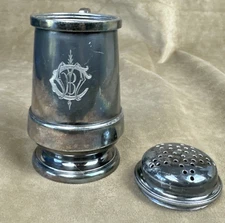 Antique Middletown Plate Co Quadruple Plate Muffineer Sugar Shaker Monogrammed