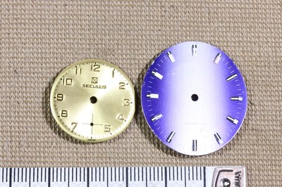 Seculus Zifferblatt golden und blau Uhrmacher - AVS10093 EB5