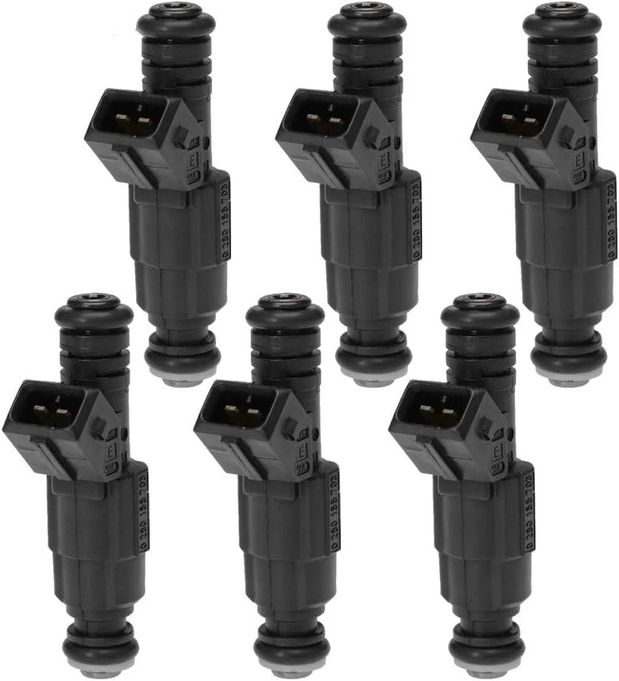 Set of 6 OEM Bosch Fuel Injectors Fits For 1987-1998 Jeep Cherokee 4.0L - Image 2 of 4