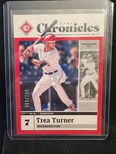 Trea Turner 2020 Chronicles Contenders Red #68/100 - Washington Nationals