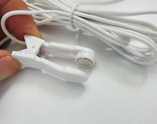 5pcs/lot Ear Clip Electrode Lead Wires Jack DC 3.5mm Replacement Cable for Tens