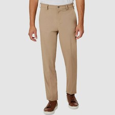 Calvin Klein Men Beige Slim Fit Tech Solid Performance Dress Pants Size 32W 29L