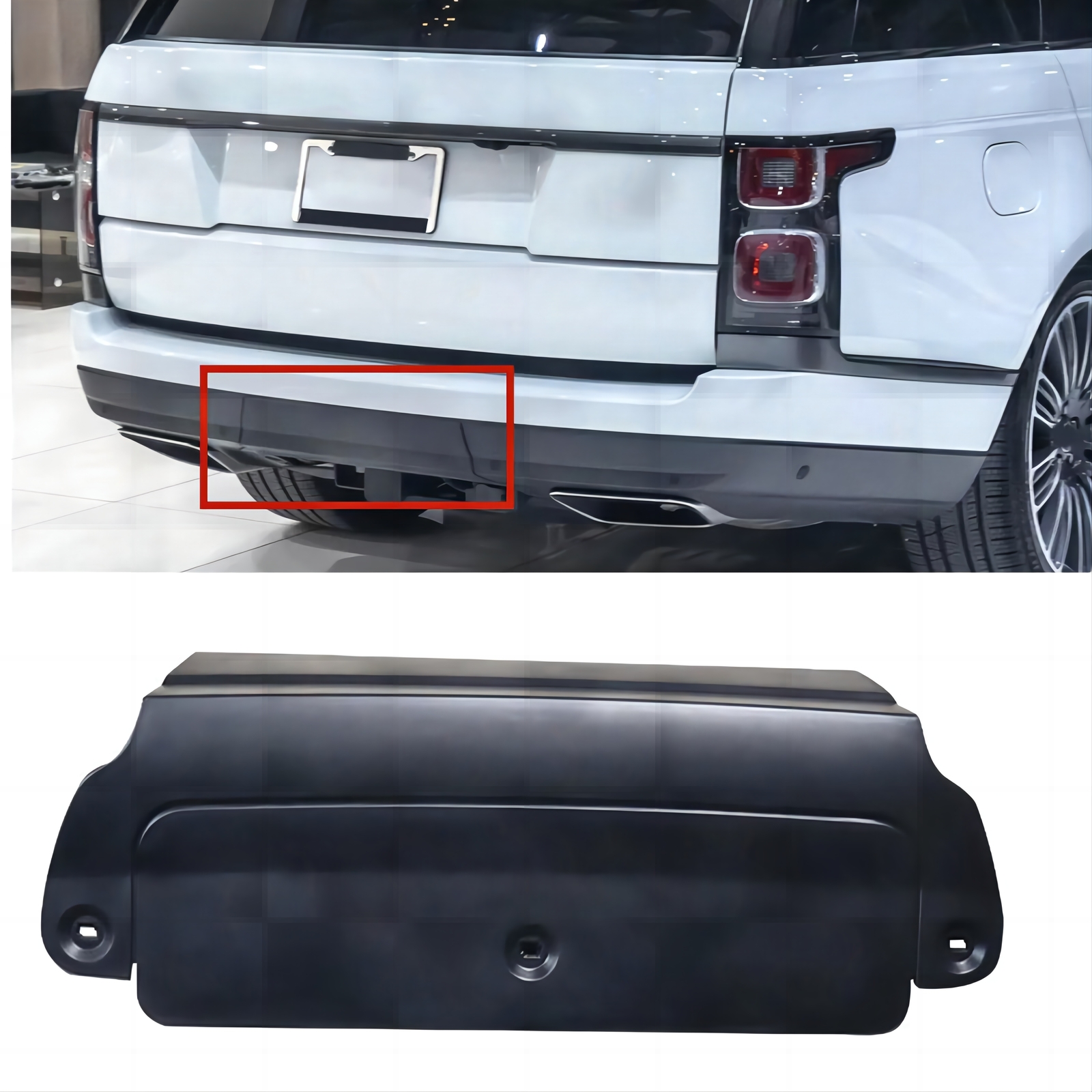 Rear Hitch Receiver Cover Tow Eye Bumper For Land Rover Range Rover 2013-18