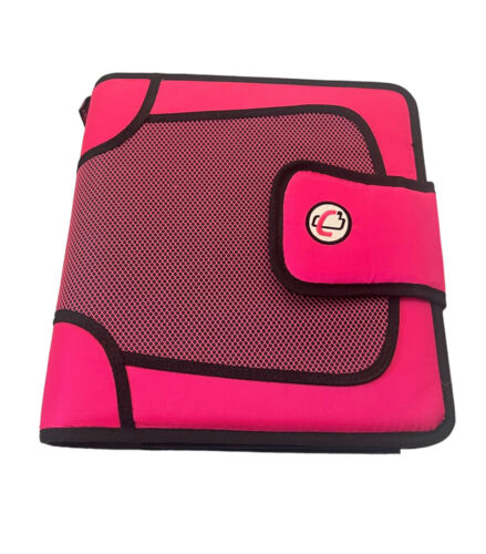 Case It-The Open Tab-3 Ring Binder-2” Capacity In Pink / Hot Pink - Picture 1 of 4