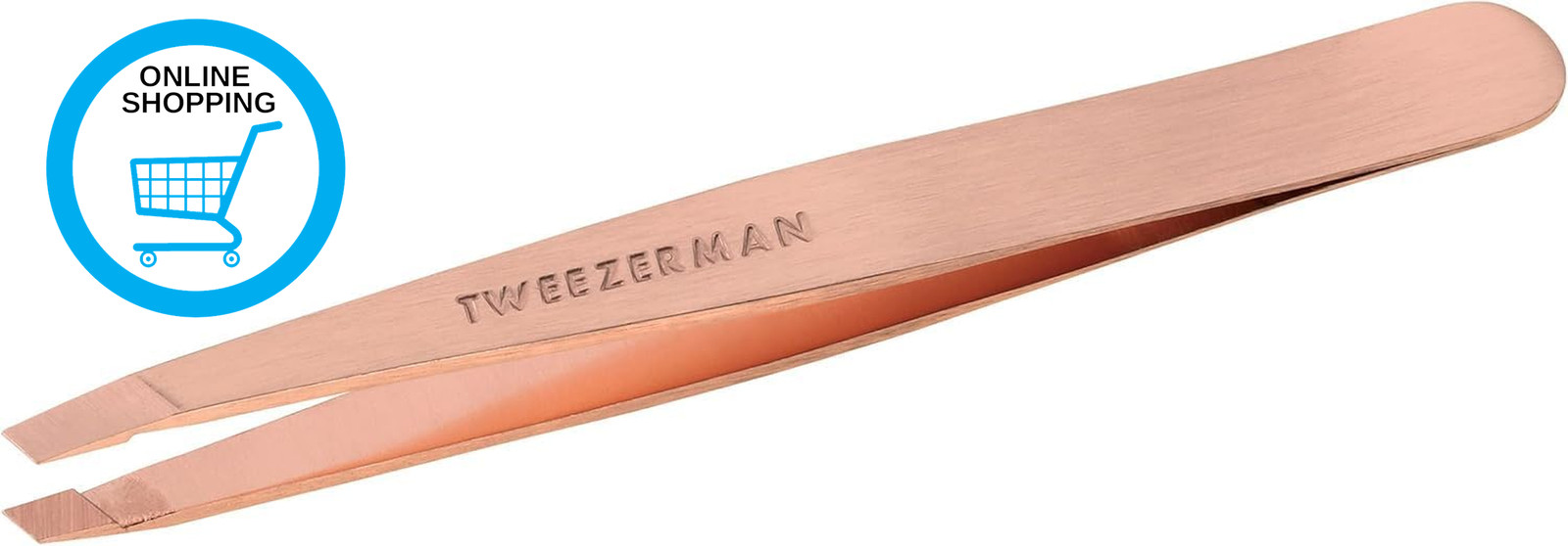 Rose Gold Stainless Steel Slant Tweezer