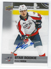 RUBEN RAFKIN 2019-20 UPPER DECK CHL HOCKEY STAR ROOKIE AUTO