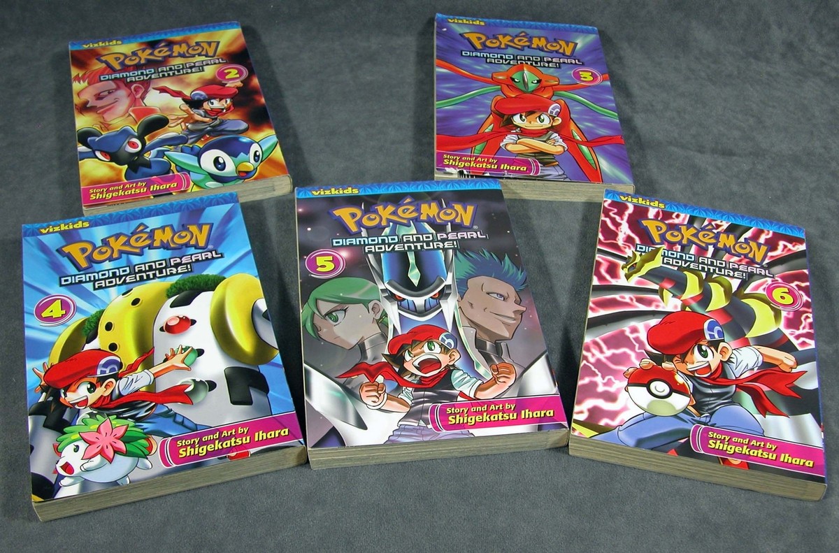5 Pokemon Books Diamond & Pearl Adventure #2-6 Shigekatsu Ihara