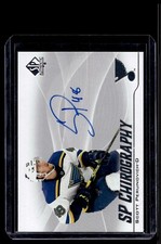 2021-22 SP Authentic Chirography Autograph Rookie Scott Perunovich RC Auto St.