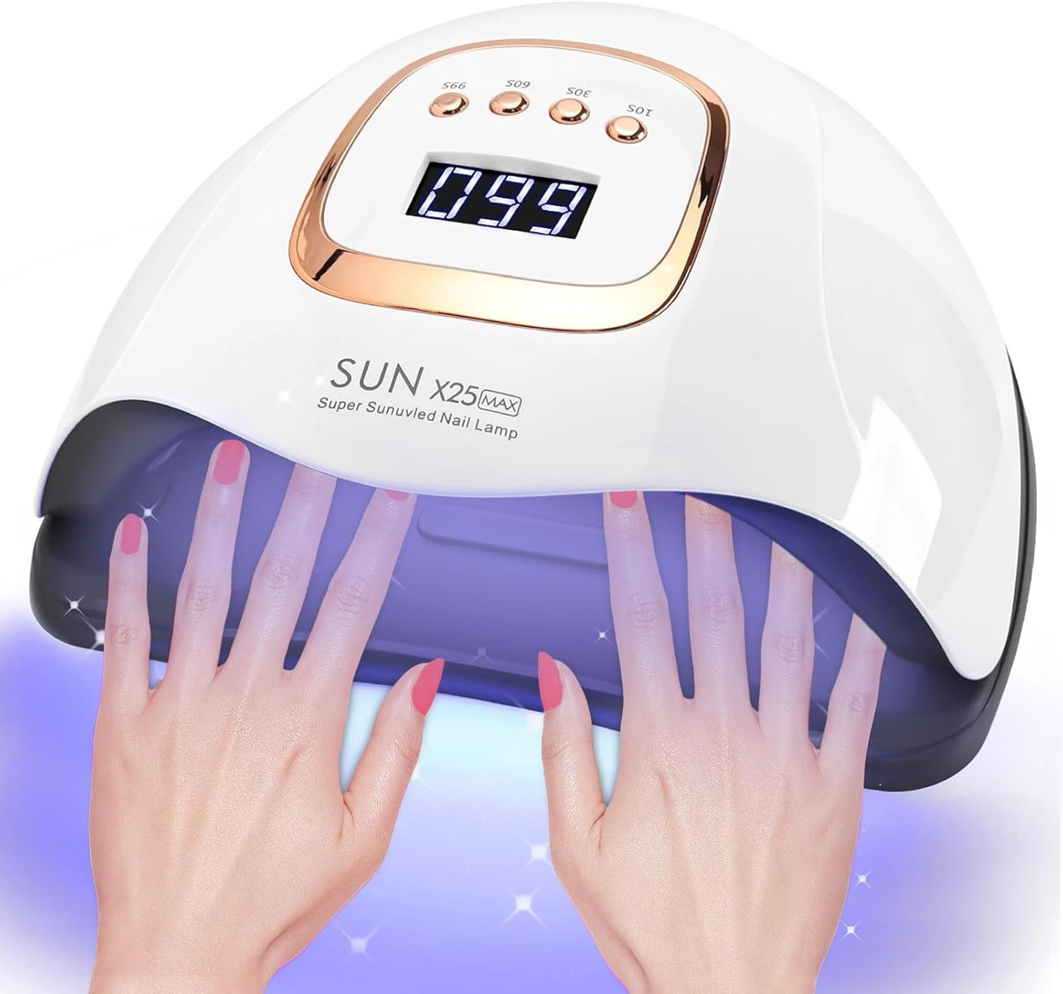 Lampada Unghie UV LED 380W: Manicure da Star con 81 Perle LED