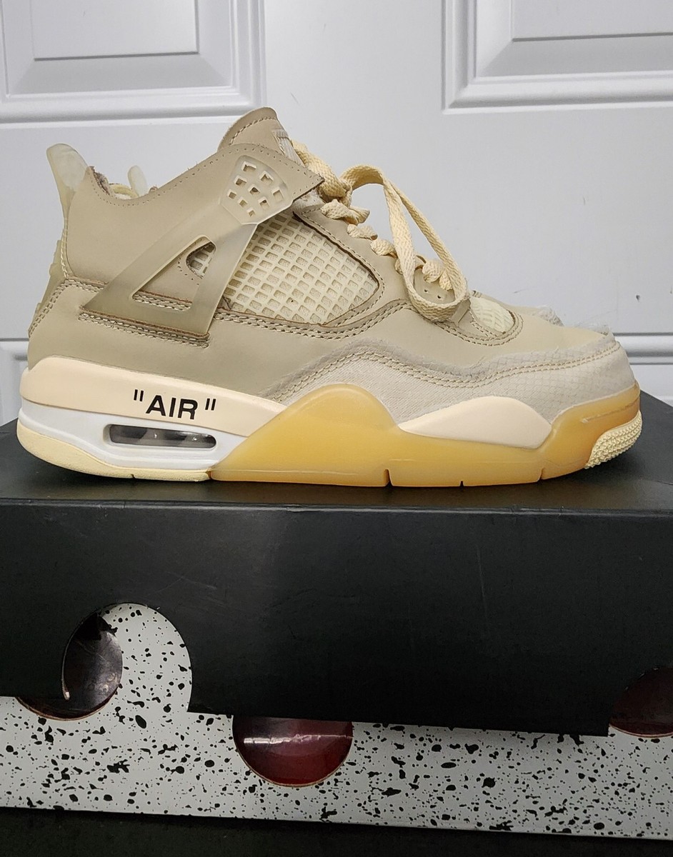 靴 NIKE AIR JORDAN 4 OFF-WHITE CV9388-100 Off-White × Nike WMNS Air Jordan 4 SP Sail CV9388-100