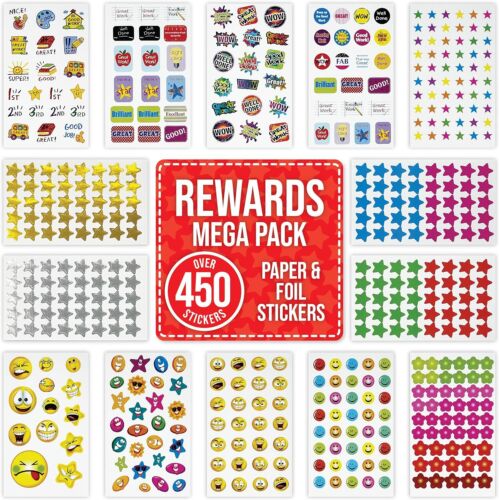Reward Stickers OVER 450 for Children Kids - Incentive Teachers... - Picture 1 of 8
