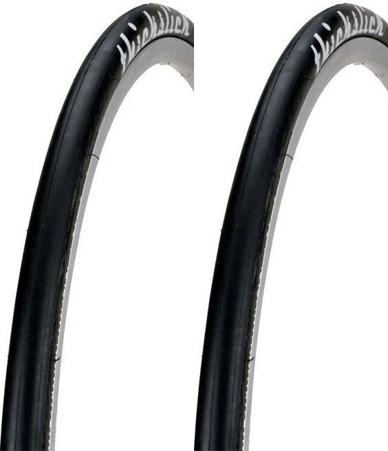 2Pack WTB ThickSlick Comp Black 700 x 25c Road Bike Tires Commuter Slick Pair