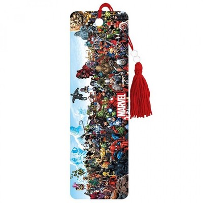 Marvel Universe Characters Lineup Bookmark Multi-Color