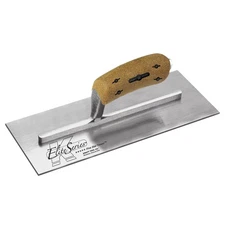 Kraft PLE470K 13"x5" Elite Five Star Carbon Steel Trowel – Cork Handle