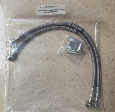  DODGE RAM 1500 STAINLESS STEEL REAR BRAIDED BRAKE LINES 2007 - 2018