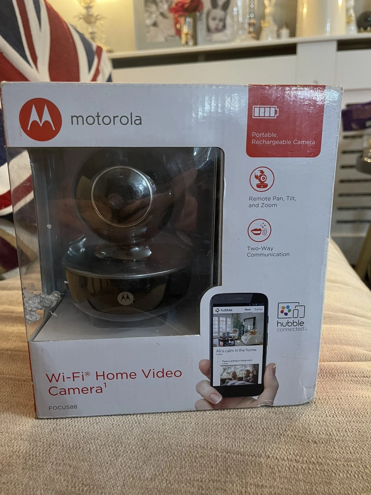 Motorola rechargeable and or mains WiFi home Video smart security camera CCTV