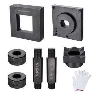 Yescom 45mm Square Knockout Punch Die 1-3/4" Punch Mold with 2 Draw Studs