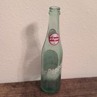 Dr Pepper Vintage Green Glass Soda Bottle w/ Paper Labels, Logo — photo 2