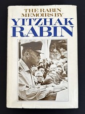SIGNED 1st/1st The Rabin Memoirs 1979 Israel PM Nobel Prize HC DJ Inscribed VG