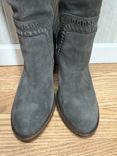 Vince Camuto Madolee Over the Knee Boot Black Suede Size 9.5 Women’s - Picture 3 of 11