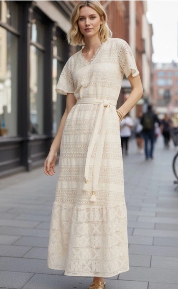 chico's dresses for women | | Chicos White Sleeveless Geometrictextured Maxi Dress chico's women's dresses Chicos Pink