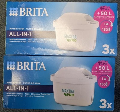 BRITA Maxtra Pro All-in-1 Wasserfilterkartuschen 6 Filter - 2x 3er Pack