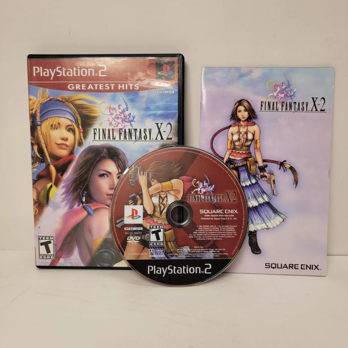 Final Fantasy X-2 Pour PS2 - Jeu Complet En Bon état, Boîte Et Notice Incluses