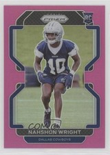 2021 Panini Prizm Rookie Pink Prizm Nahshon Wright #438 2l4