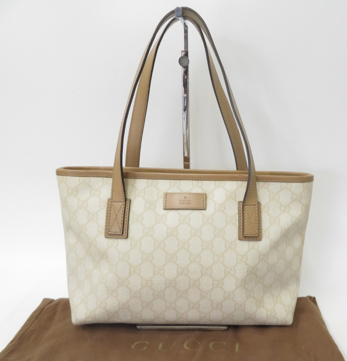 Autentica borsa a tracolla Gucci GG supreme in pelle PVC I#51443