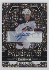 2023-24 Upper Deck Parkhurst Prominent Prospects Gold Hunter McKown Auto 13og