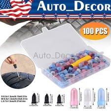 100Pcs Tire Repair Rubber Nails Tyre Puncture Repair Screws Kit with Screwdriver